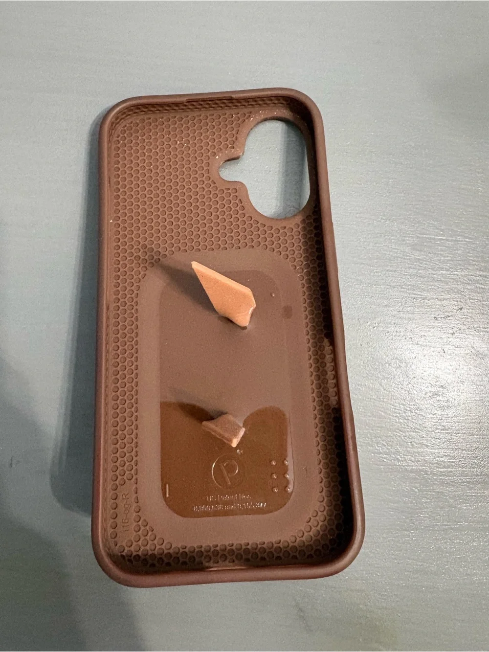 Loopy Case Brown Phone Case with Checker Grip Loop. iPhone 16